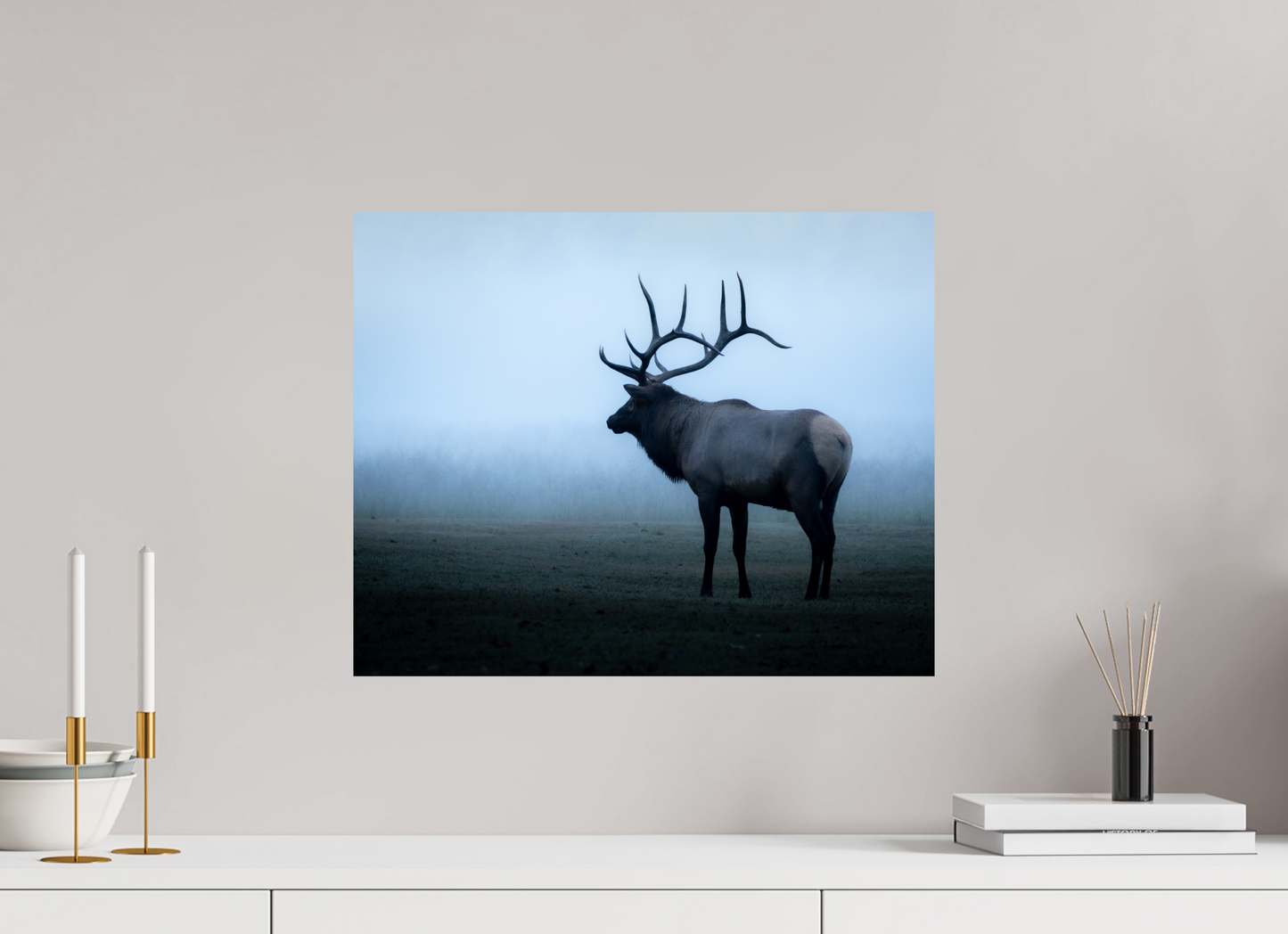 Elk in Fog