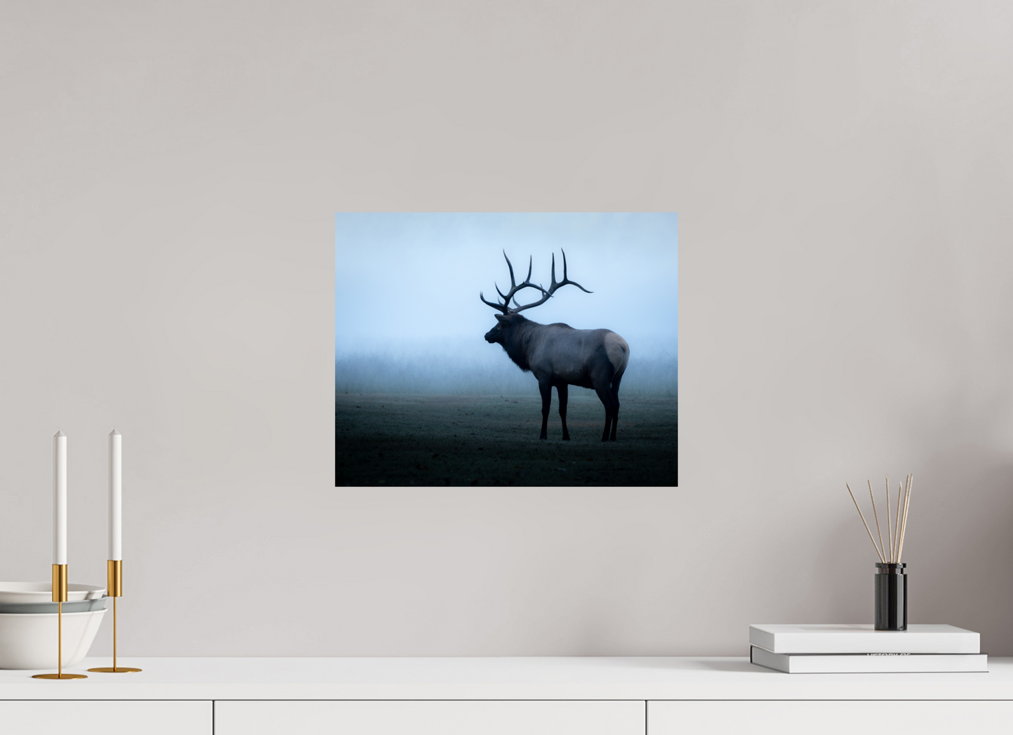 Elk in Fog