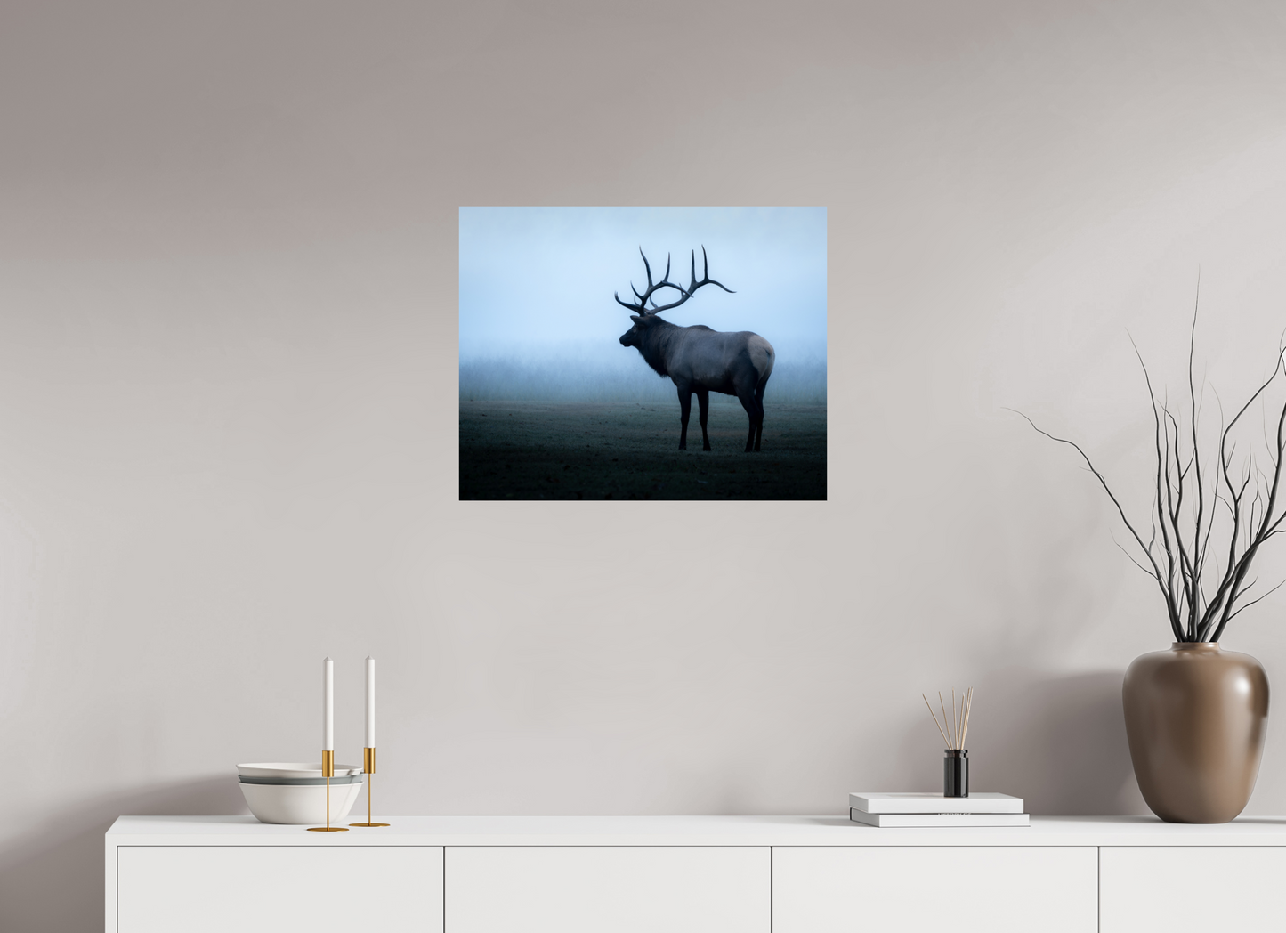 Elk in Fog
